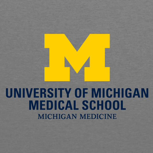Michigan Medical School 175 Years Soft Fitted T-Shirt - Grey