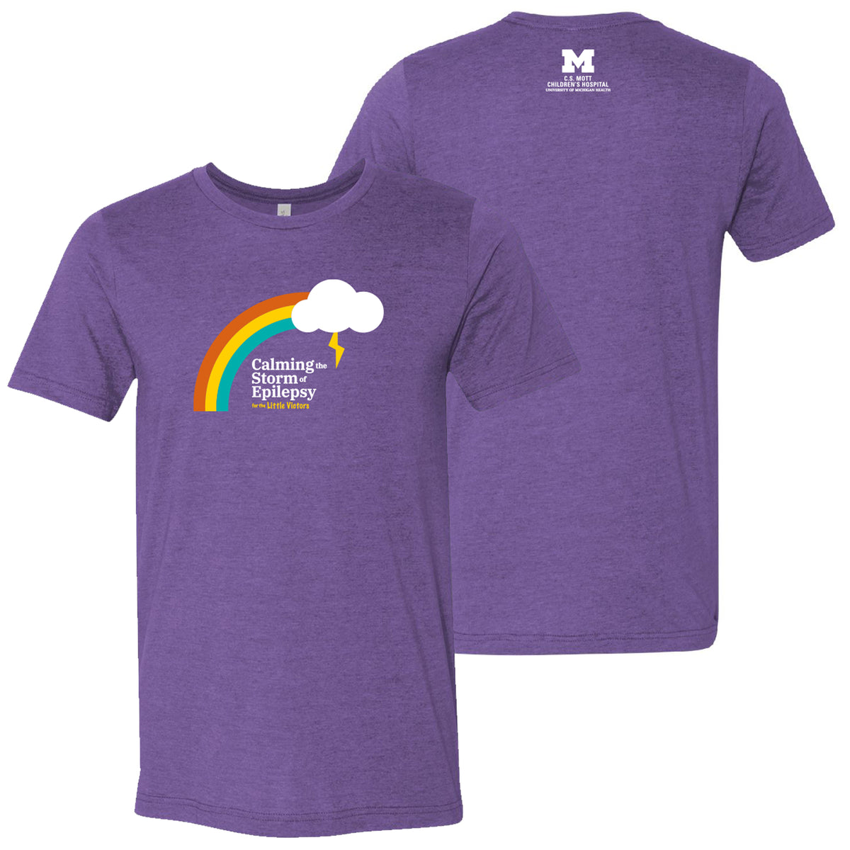 2026 Epilepsy Awareness Adult Soft Fitted T-Shirt - Heather Team Purple