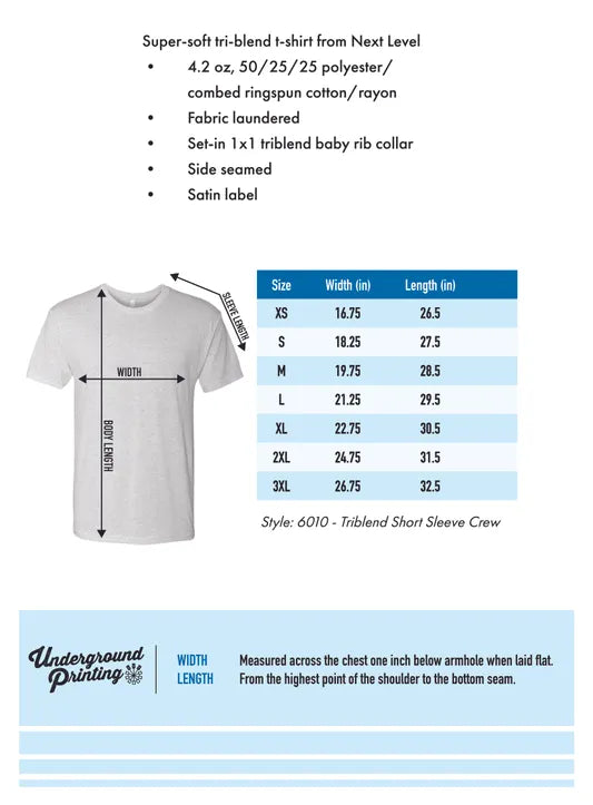 Physical Medicine & Rehabilitation Next Level Adult Soft/Fitted Triblend T-Shirt
