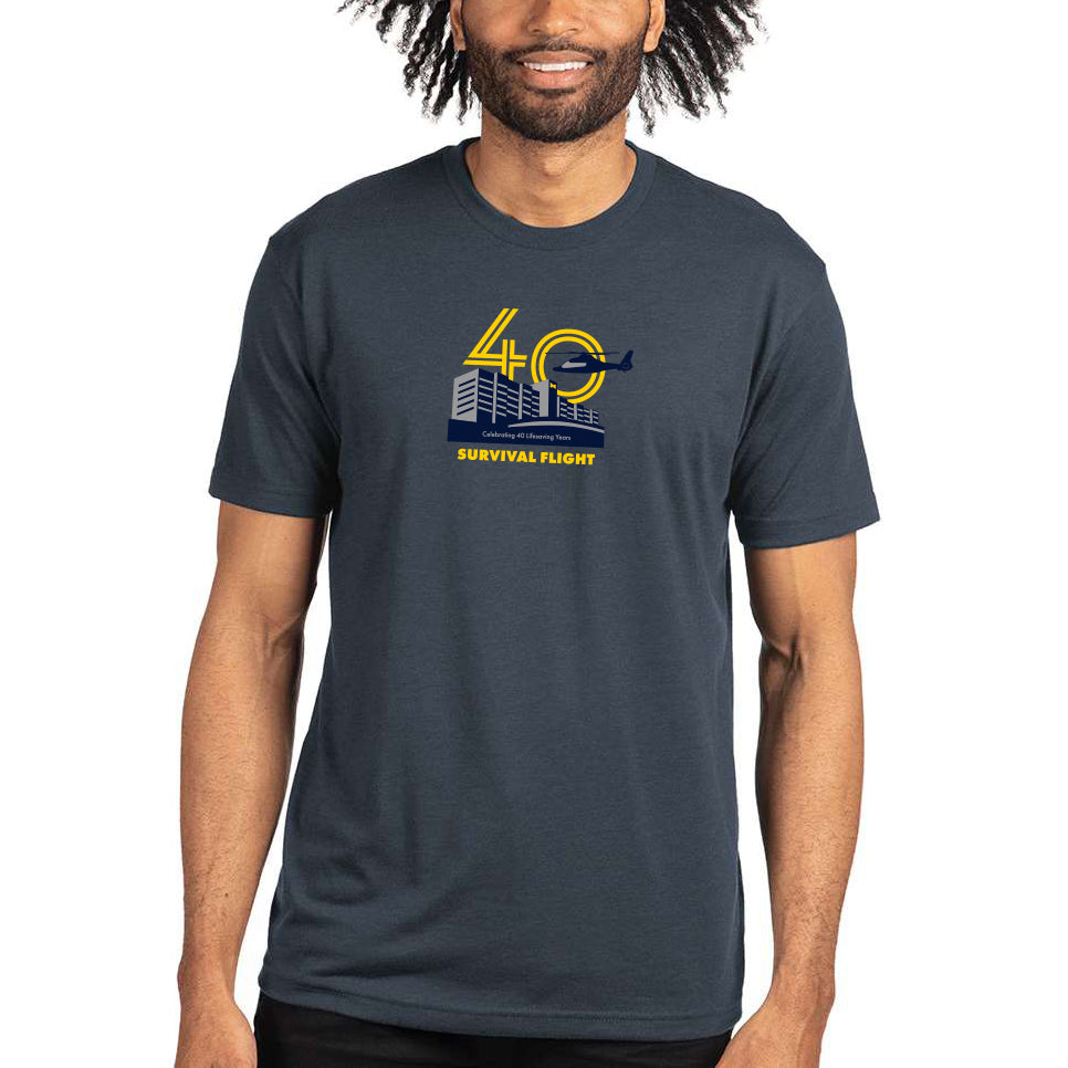 2023 Michigan Medicine Survival Flight T-Shirt - Indigo Blue