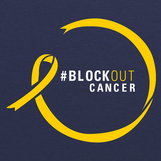 2023 Block Out Cancer Michigan Medicine Apparel Adult Very Important Longsleeve Tee - Heather Navy