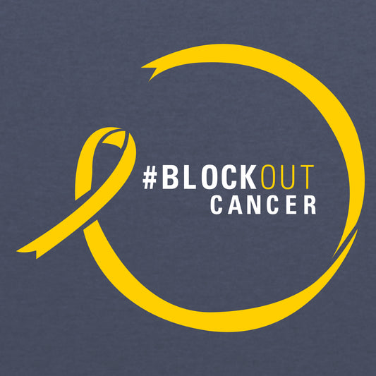 2023 Block Out Cancer Michigan Medicine Apparel Adult Poly-Cotton Fleece Hoodie- Heather Navy