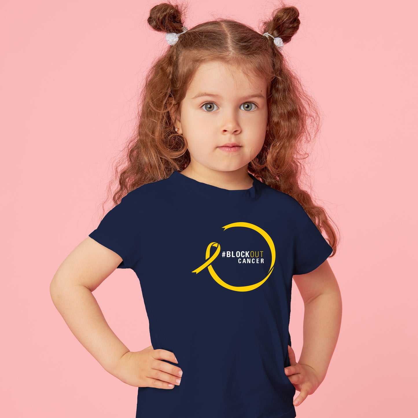 2023 Block Out Cancer Michigan Medicine Apparel Toddler Tee - Navy