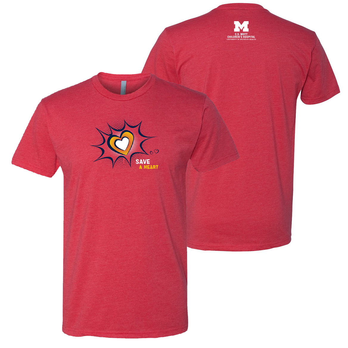 2024 Save A Heart Gear Adult T-Shirt - Red