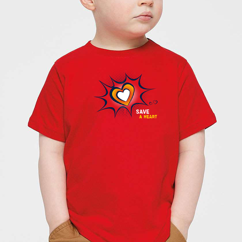 2024 Save A Heart Toddler T-Shirt - Red