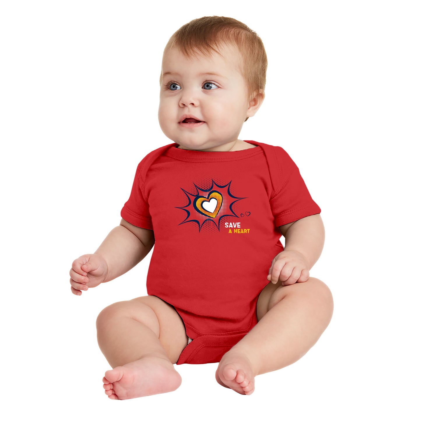 2024 Save A Heart Infant Onesie - Red
