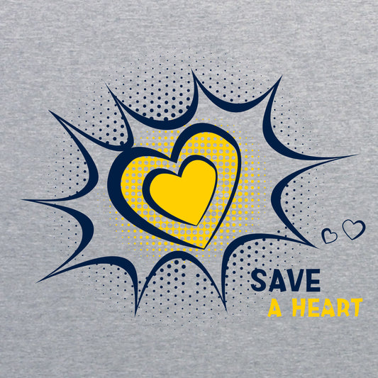 2024 Save A Heart Toddler T-Shirt - Grey