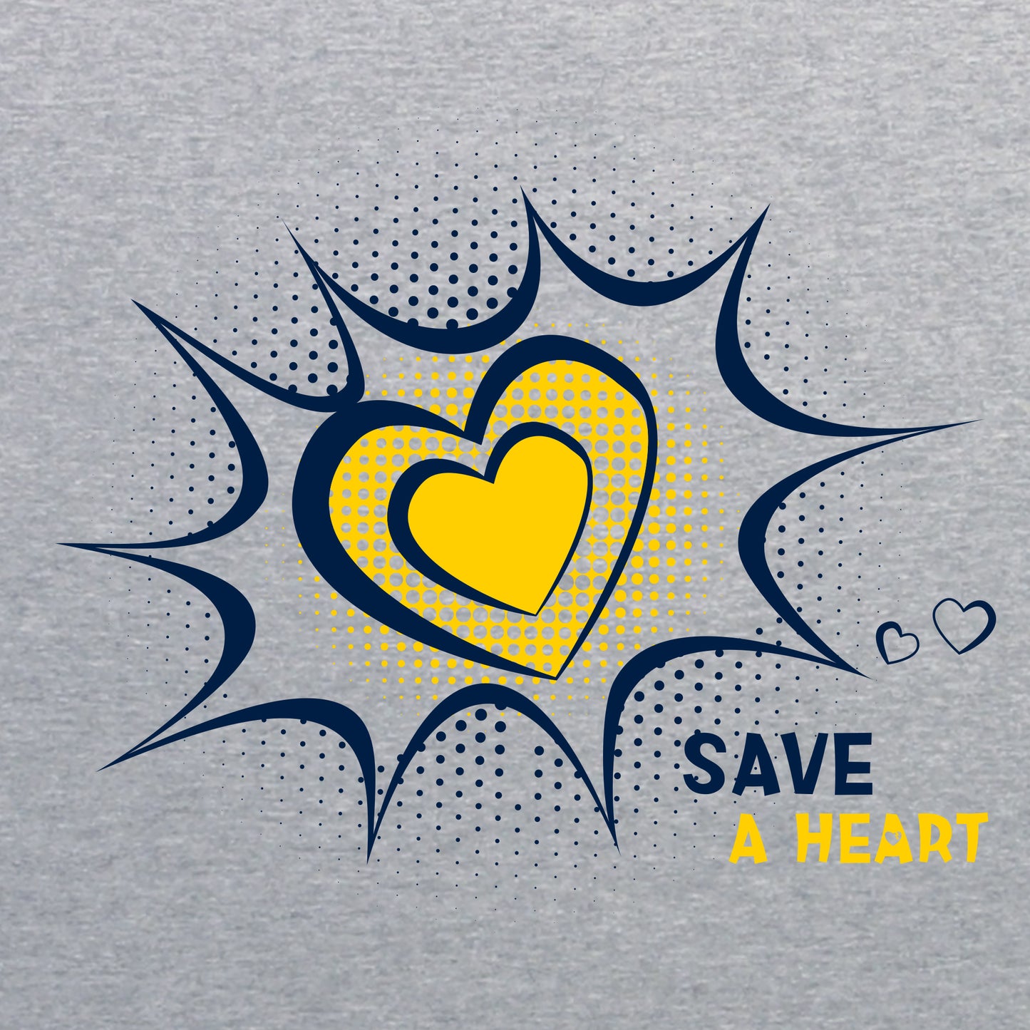 2024 Save A Heart Toddler T-Shirt - Grey