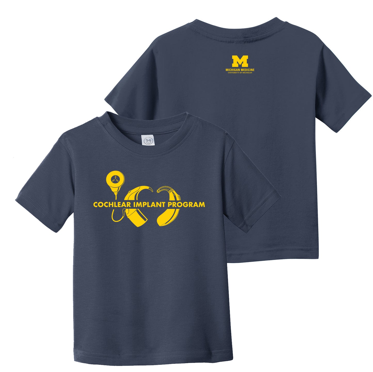 2024 Cochlear Implant Program Toddler T-Shirt - Navy