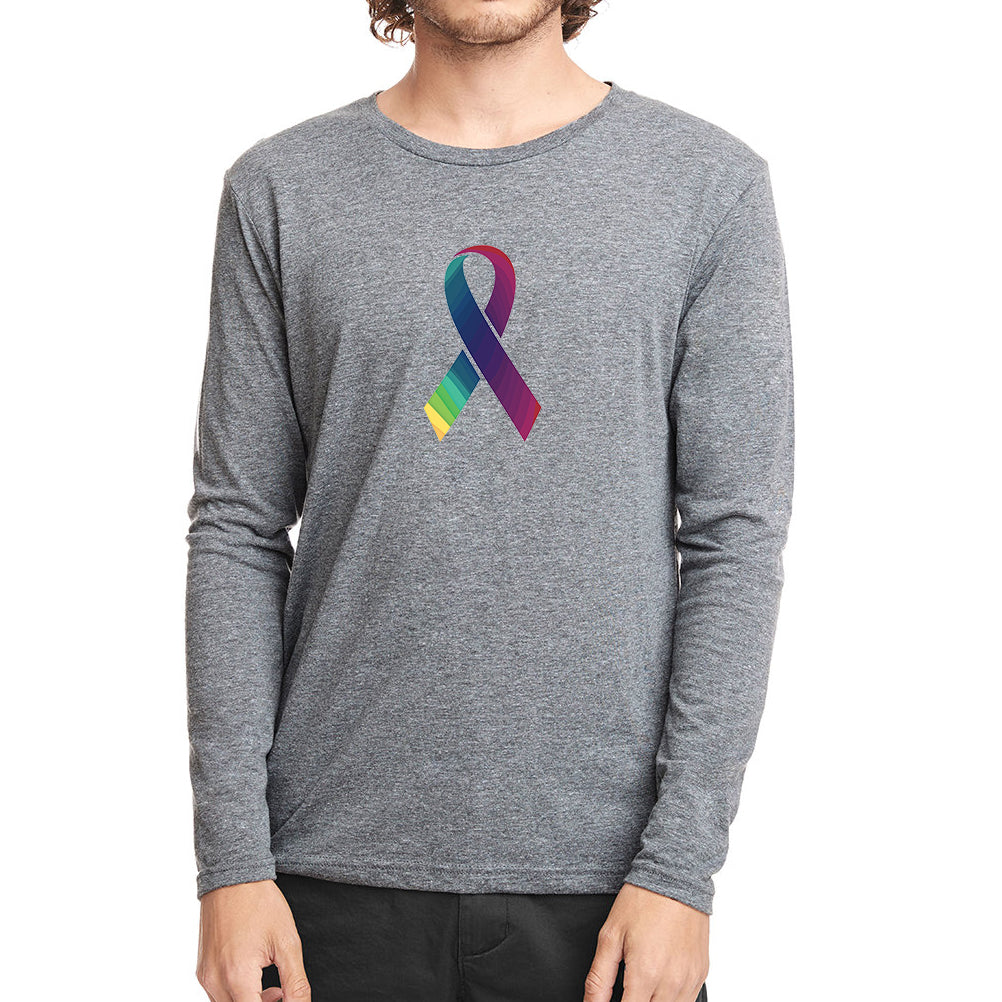 2021 Colorful Triblend Long Sleeve T-Shirt - Premium Heather