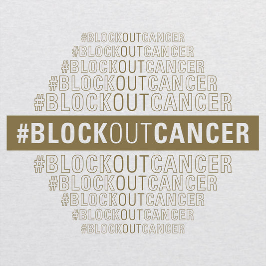 2021 Block Out Cancer Unisex Triblend Long-sleeve T-Shirt - Heather White