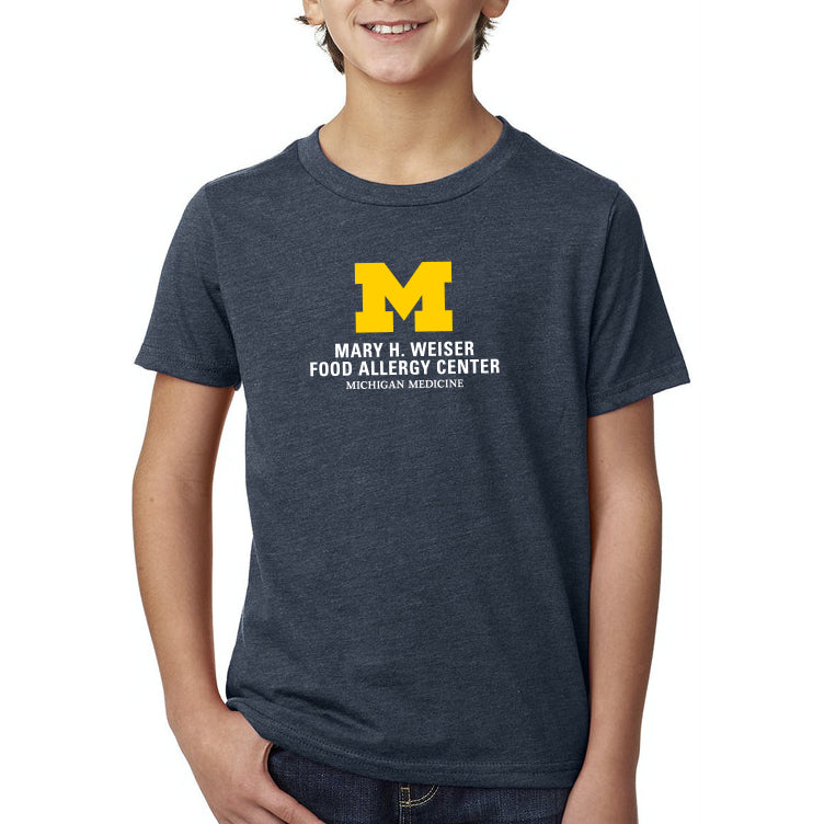 Weiser Food Allergy Center Youth T-Shirt - Navy