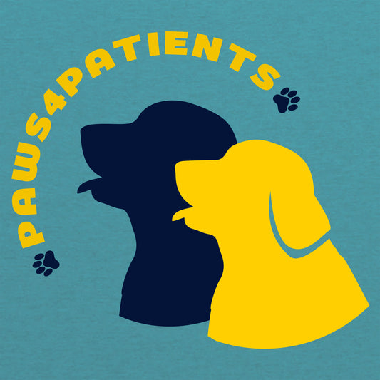 Paws4Patients Fleece Hooded Sweatshirt - Heather Deep Teal