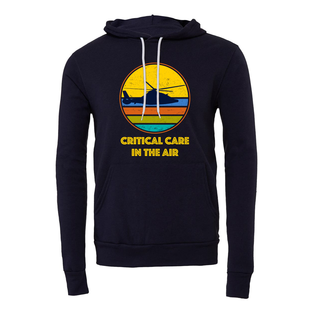 Michigan Medicine Survival Flight Fleece Hooded Sweatshirt- Navy