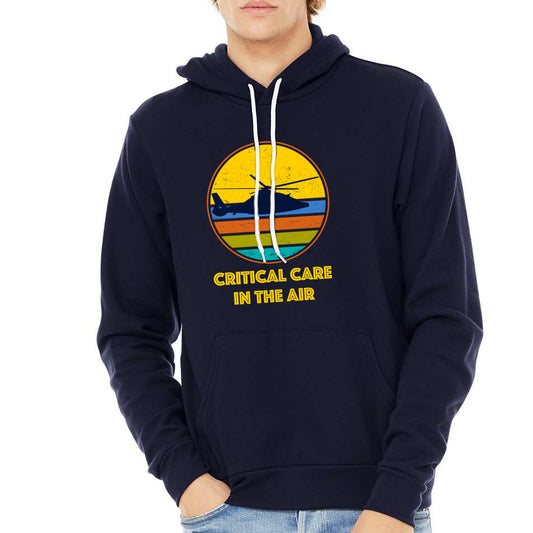 Michigan Medicine Survival Flight Fleece Hooded Sweatshirt- Navy