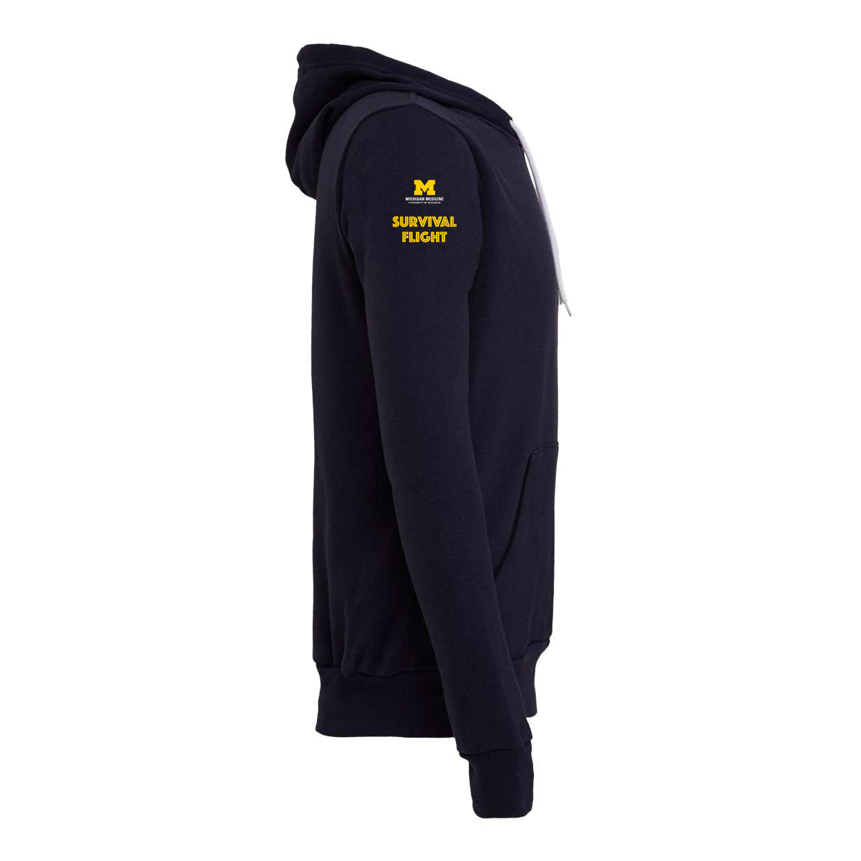 Michigan Medicine Survival Flight Fleece Hooded Sweatshirt- Navy