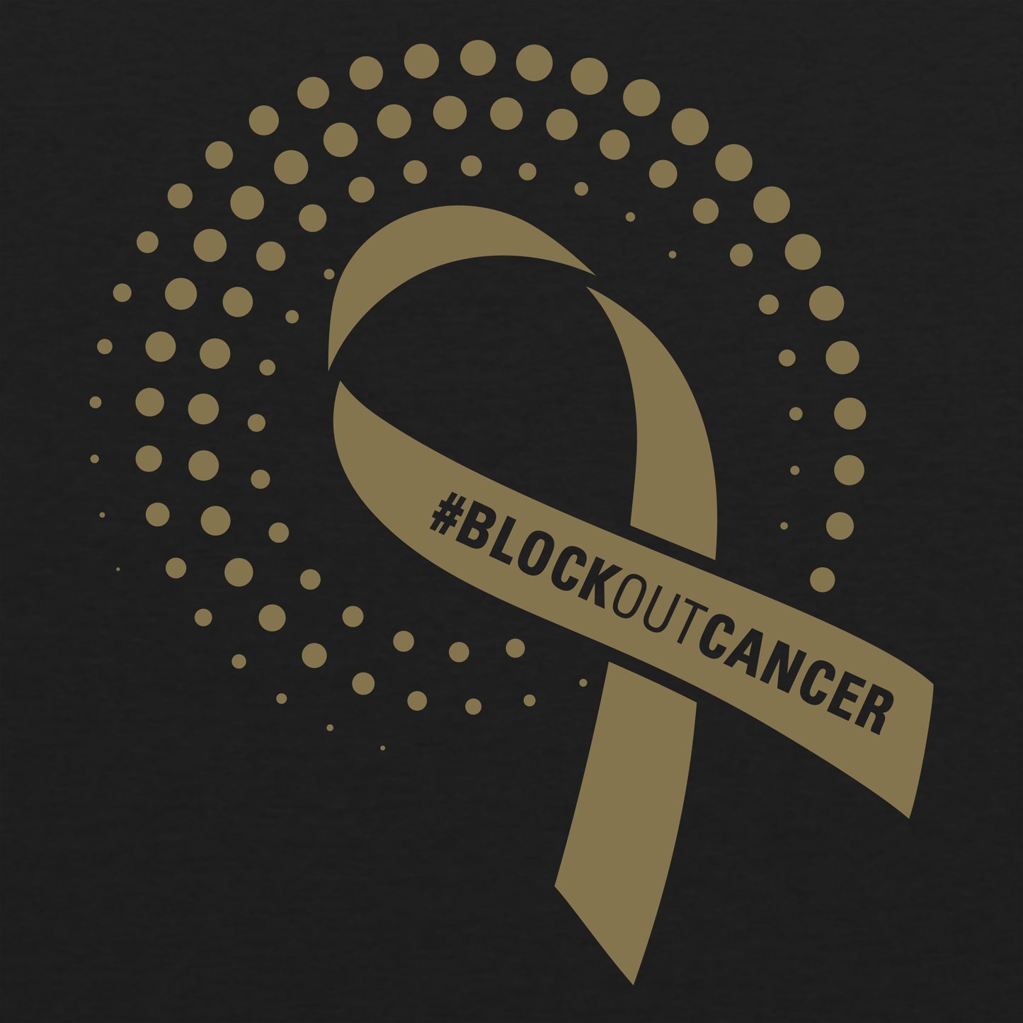 2022 Block Out Cancer Michigan Medicine TriBlend Long Sleeve- Vintage Black