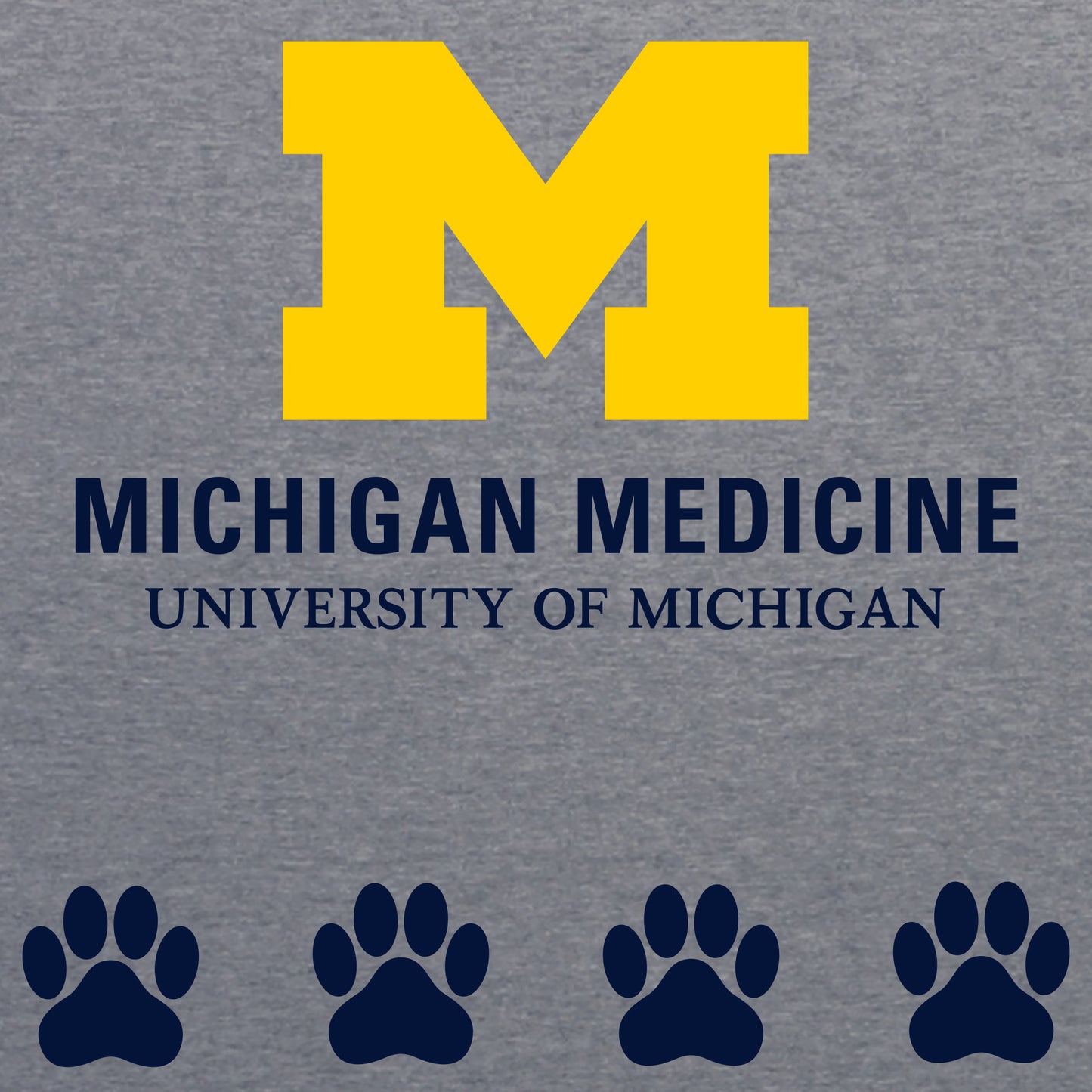 Paws4Patients Large Print Adult Triblend T-Shirt - Premium Heather