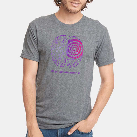 Epilepsy Awareness Adult Triblend Tee - Premium Heather