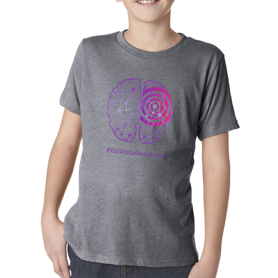 Epilepsy Awareness Youth Triblend Tee - Premium Heather