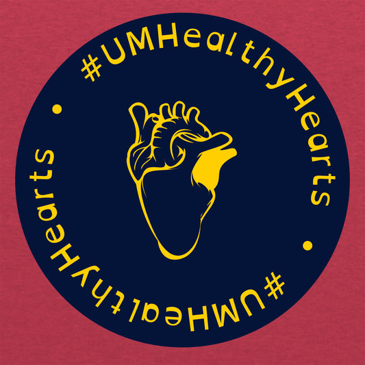 2023 Frankel CVC Heart Month TriBlend Tee - Vintage Red