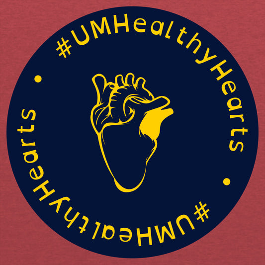 2023 Frankel CVC Heart Month TriBlend Long Sleeve Tee - Vintage Red