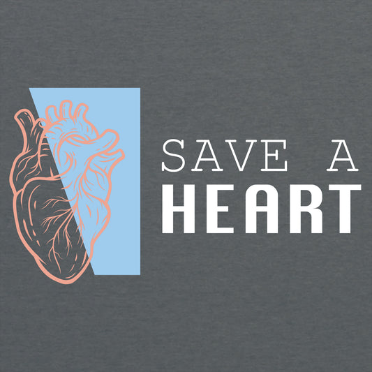 2023 Save A Heart Youth T-Shirt- Dark Grey