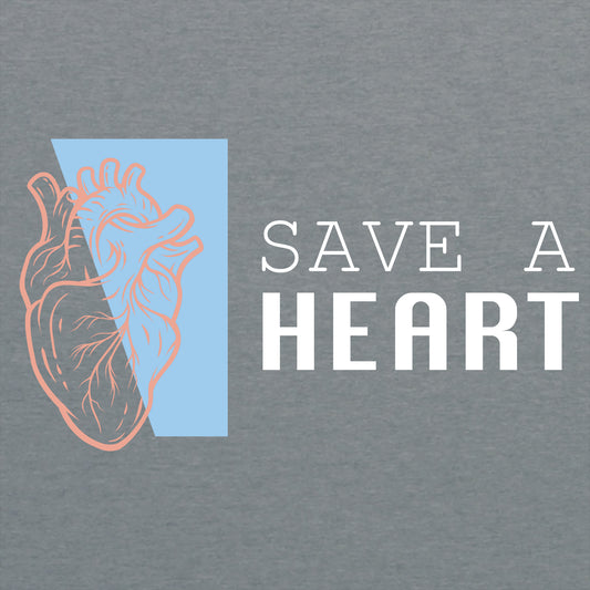 2023 Save A Heart Zip Hoodie- Grey