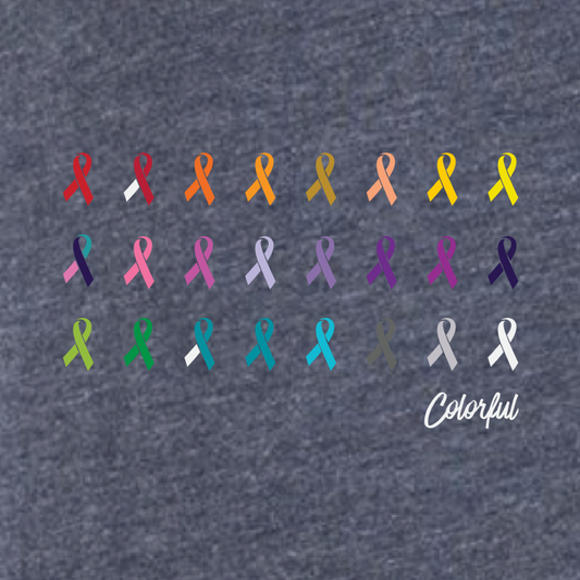 2022 Colorful Triblend T-Shirt - Vintage Navy