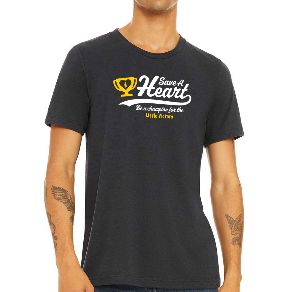 2025 Save A Heart Gear Adult T-Shirt - Dark Grey