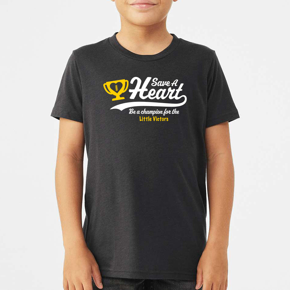 2025 Save A Heart Youth T-Shirt- Dark Grey