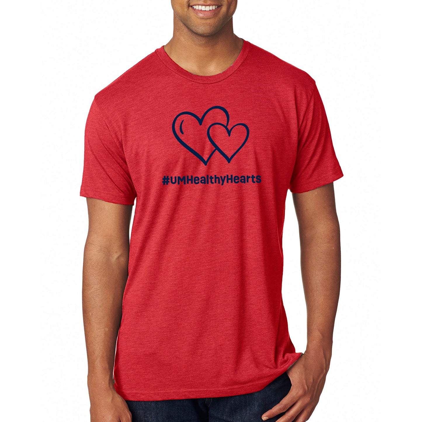 2025 Frankel Healthy Hearts Soft Triblend Tee - Red