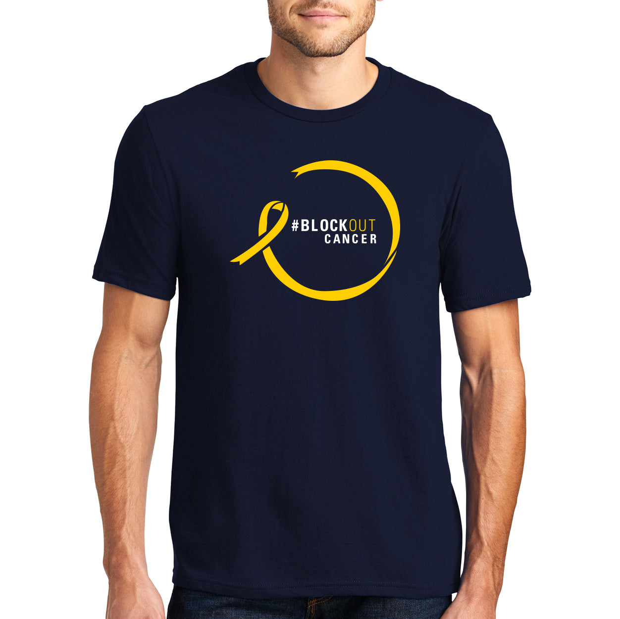 2023 Block Out Cancer Michigan Medicine Apparel Adult Very Important Tee - Navy