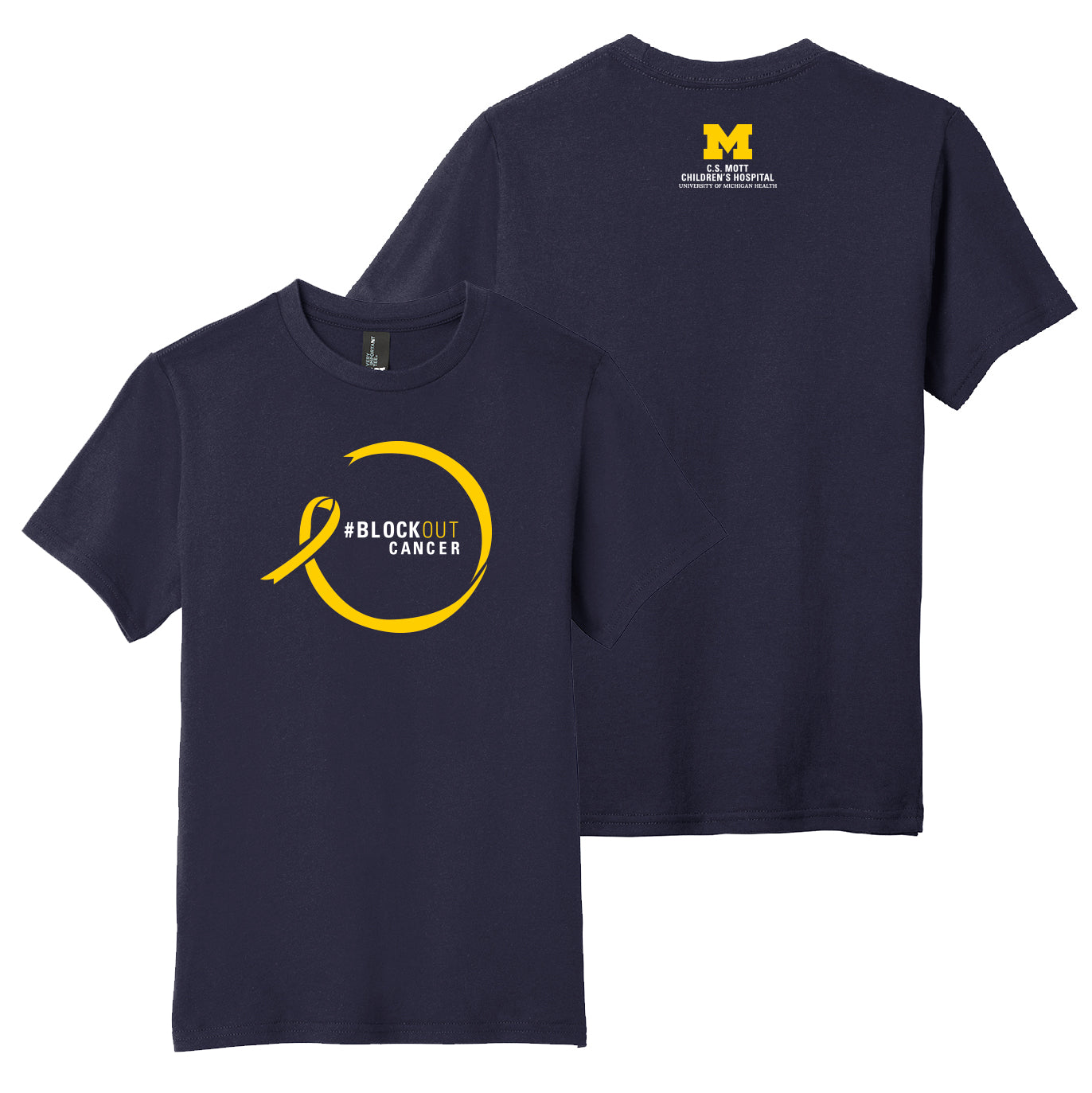 2023 Block Out Cancer Michigan Medicine Apparel Youth Very Important Tee - Navy