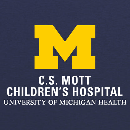 2023 Block Out Cancer Michigan Medicine Apparel Adult Very Important Longsleeve Tee - Heather Navy