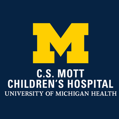 2023 Block Out Cancer Michigan Medicine Apparel Infant Onesie - Navy