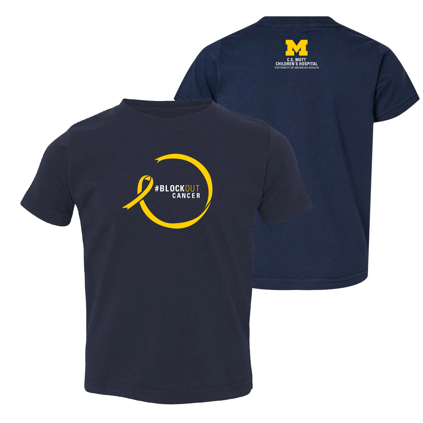 2023 Block Out Cancer Michigan Medicine Apparel Youth Very Important Tee - Navy