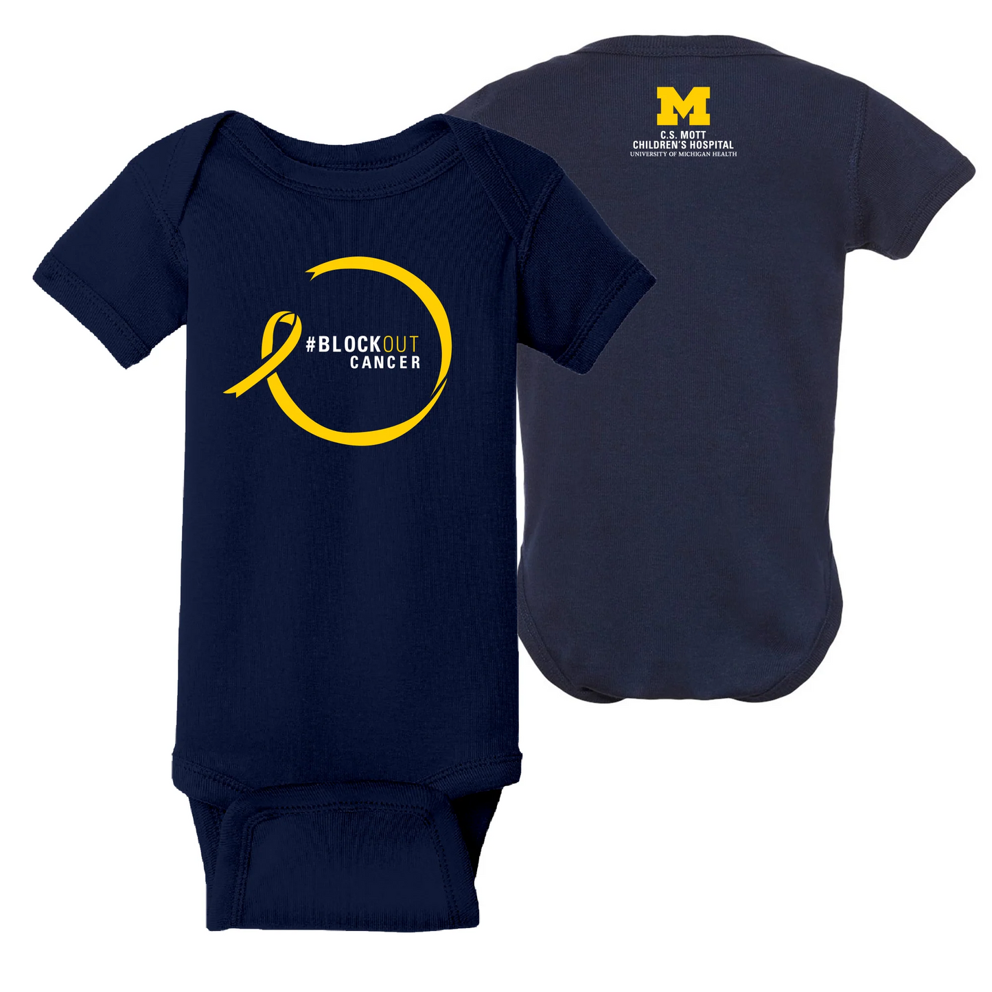 2023 Block Out Cancer Michigan Medicine Apparel Youth Very Important Tee - Navy