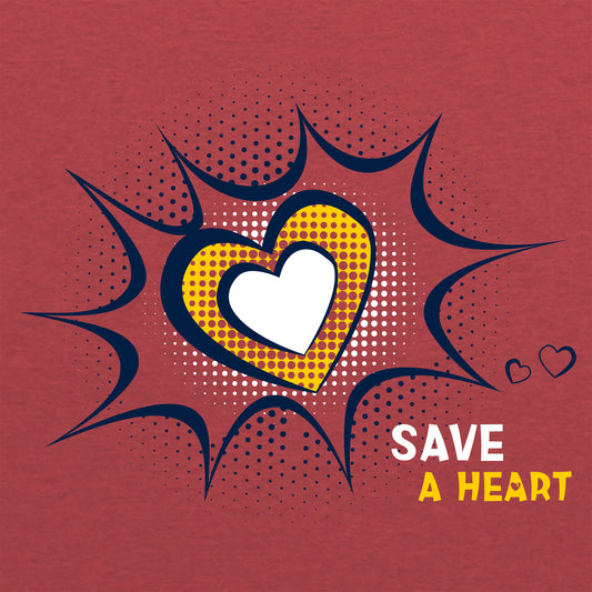 2024 Save A Heart Gear Adult T-Shirt - Red