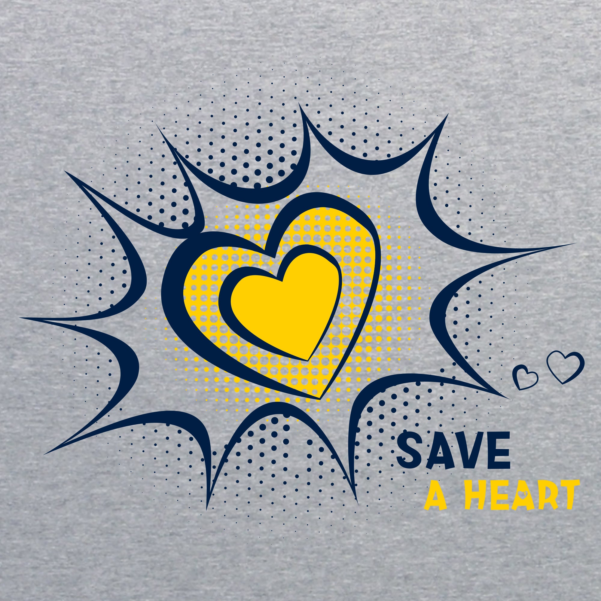 2024 Save A Heart Infant Onesie Grey Michigan Medicine Fundraising Shop   902762 RS4424Heather 2 