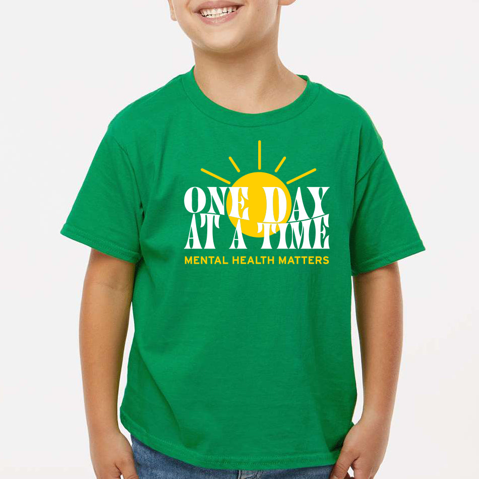 2024 Mental Health Matters Youth Softstyle T-Shirt - Irish Green