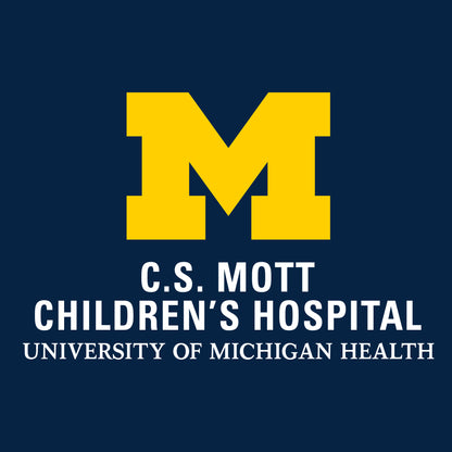 2024 Block Out Cancer Michigan Medicine Apparel Toddler Triblend Tee - Vintage Navy