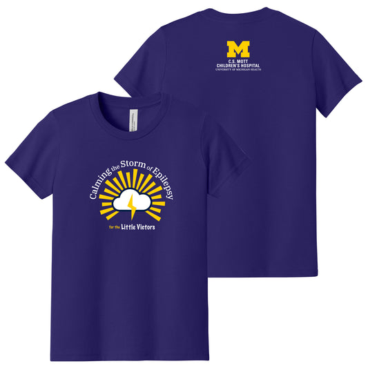 2025 Epilepsy Awareness Youth Soft Fitted T-Shirt - Team Purple