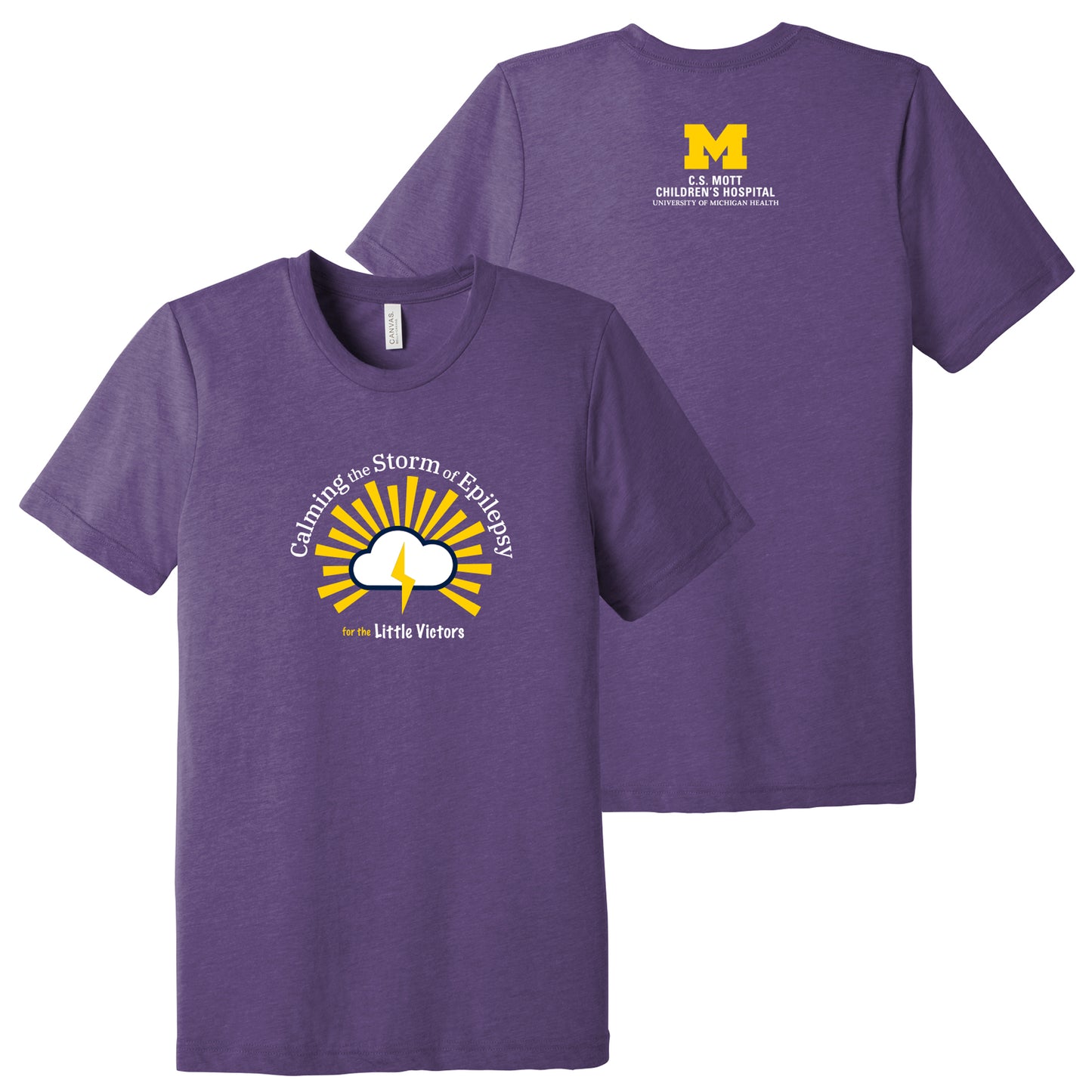 2025 Epilepsy Awareness Adult Soft Fitted T-Shirt - Purple Triblend