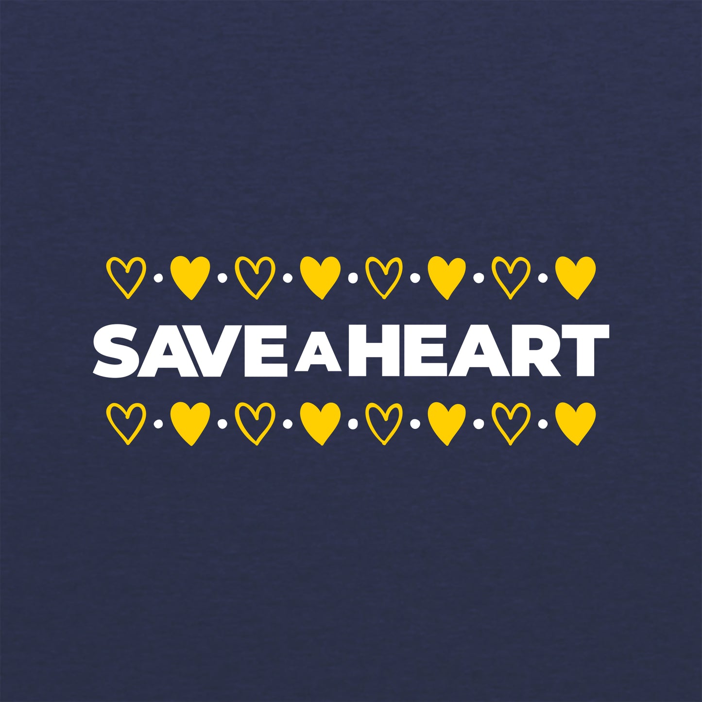 2026 Save A Heart Gear Adult T-Shirt - Navy