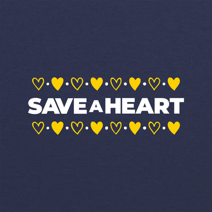 2026 Save A Heart Gear Adult T-Shirt - Navy