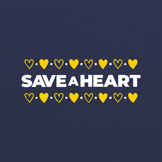 2026 Save A Heart Gear Adult Long Sleeve T-Shirt - Navy