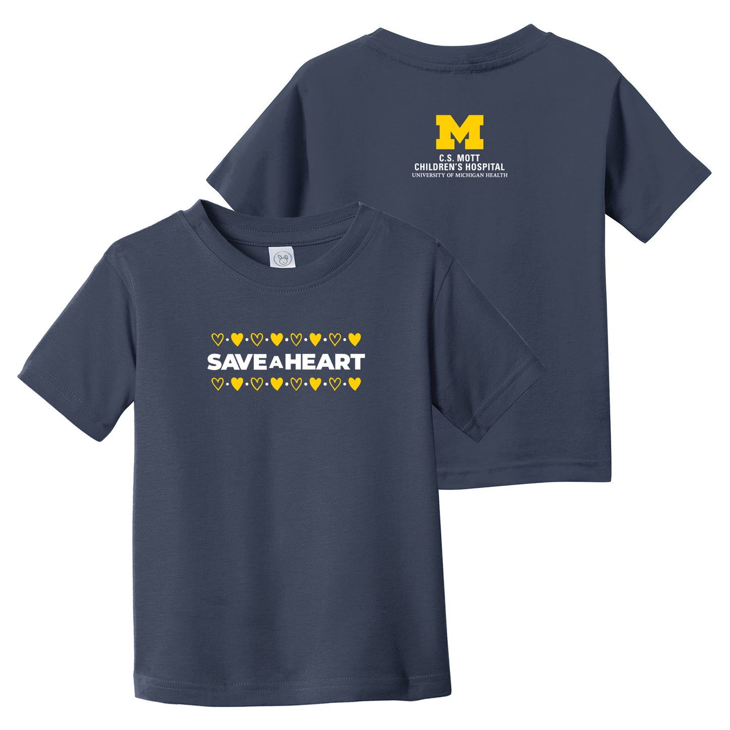 2026 Save A Heart Toddler T-Shirt - Navy