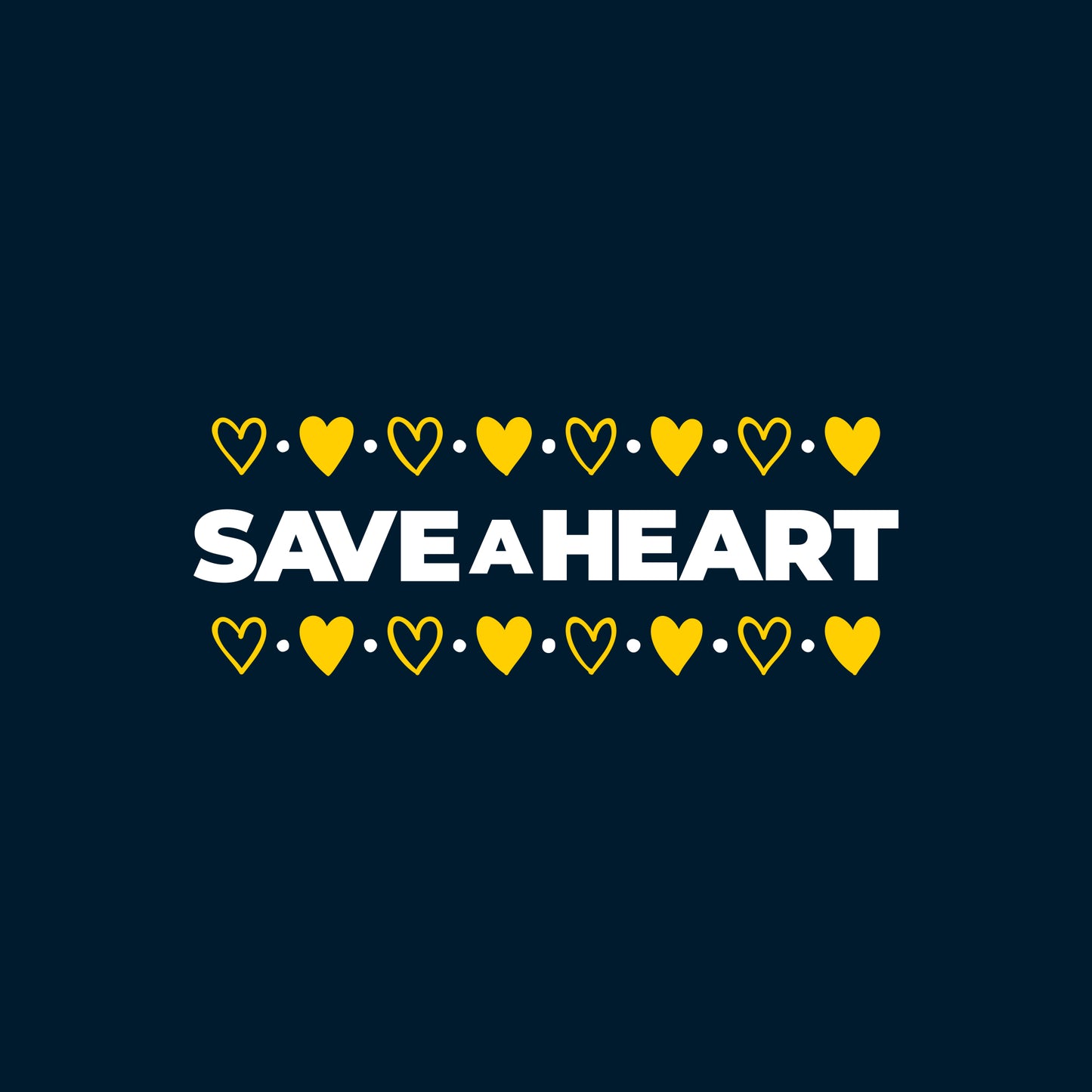 2026 Save A Heart Toddler T-Shirt - Navy
