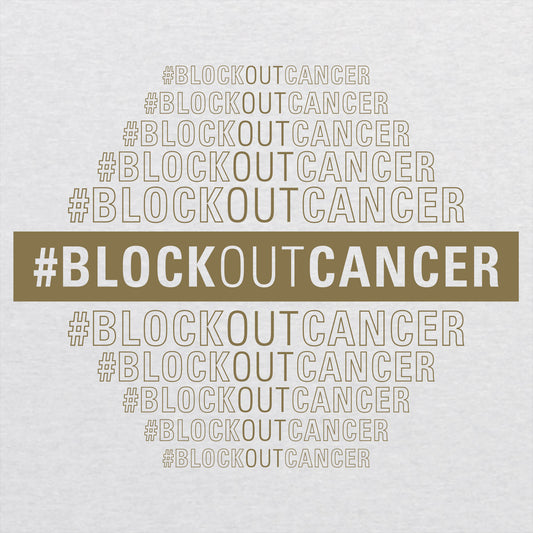 2021 Block Out Cancer Unisex Adult Triblend T-Shirt - Heather White